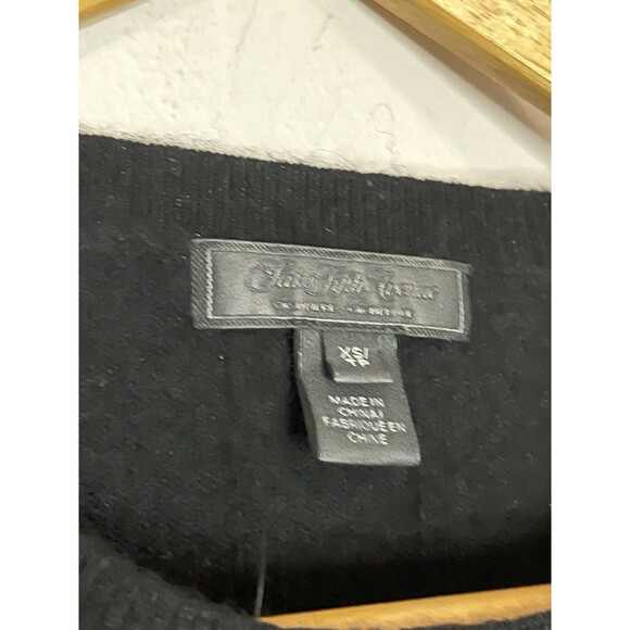 Saks Fifth Avenue Women's XSmall Cashmere Black Sweater FLAW - Picture 5 of 6